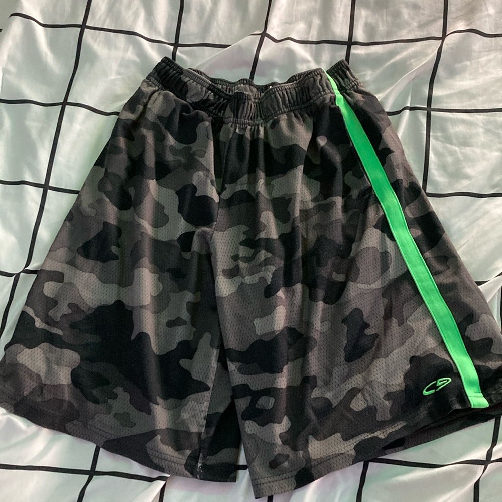 Champion Camouflage and Green Shorts